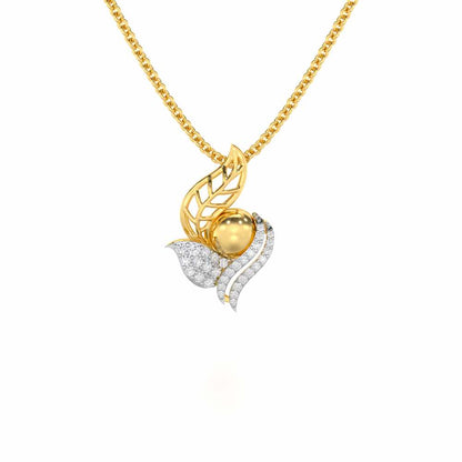 Blissful Harmonies Silver Pendant - Yellow Gold - Image 1