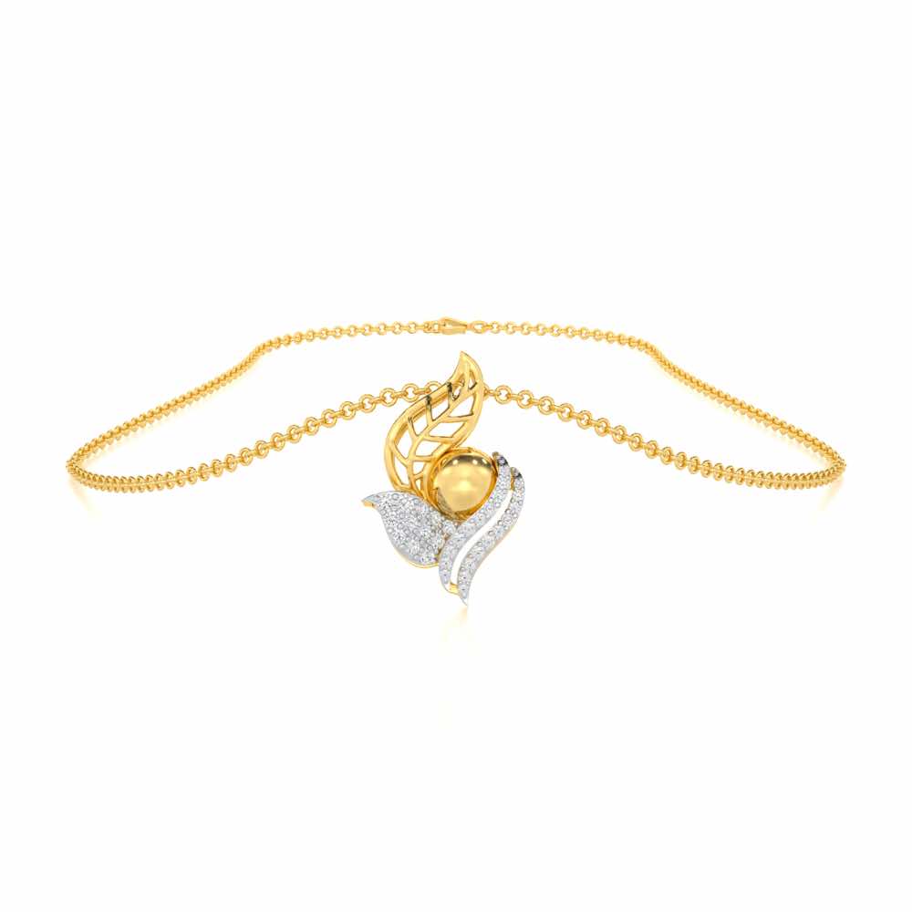 Blissful Harmonies Silver Pendant - Yellow Gold - Image 3