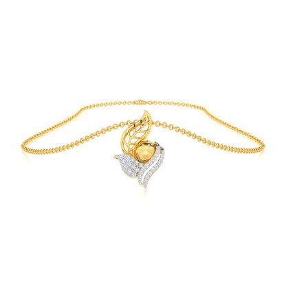 Blissful Harmonies Silver Pendant - Yellow Gold - Image 3