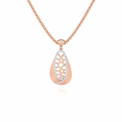 Blissful Tempo Silver Pendant - Rose Gold - Image 1
