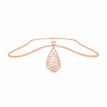 Blissful Tempo Silver Pendant - Rose Gold - Image 3