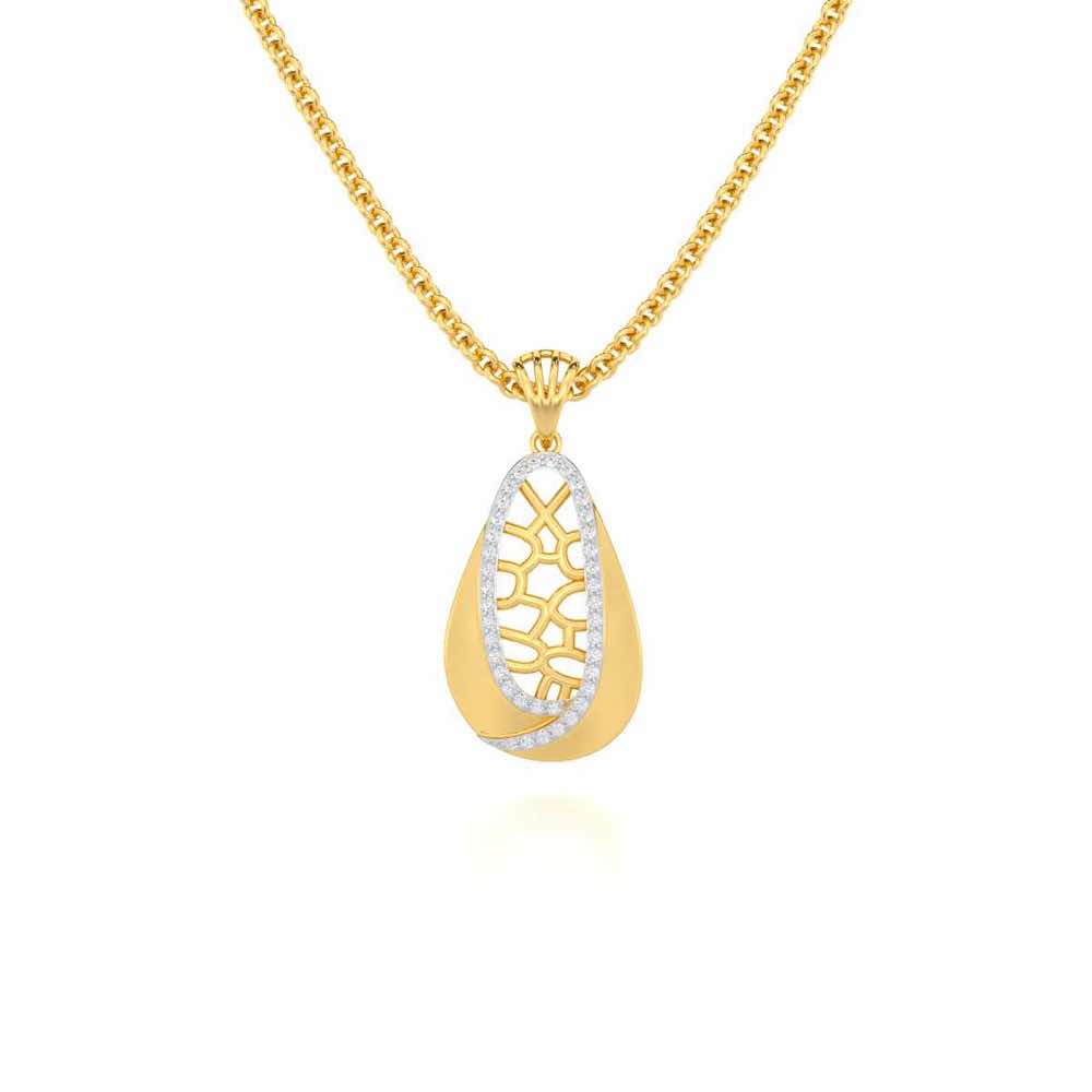Blissful Tempo Silver Pendant - Yellow Gold - Image 1
