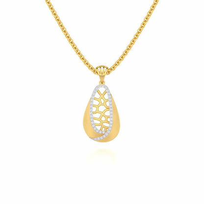 Blissful Tempo Silver Pendant - Yellow Gold - Image 1