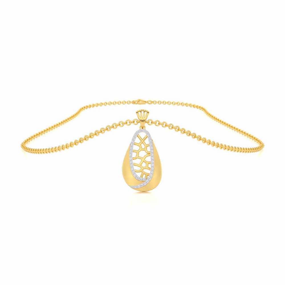 Blissful Tempo Silver Pendant - Yellow Gold - Image 3