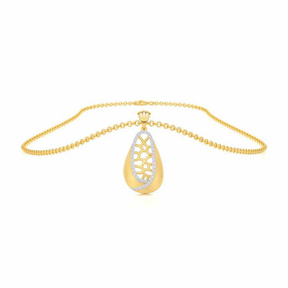 Blissful Tempo Silver Pendant - Yellow Gold - Image 3