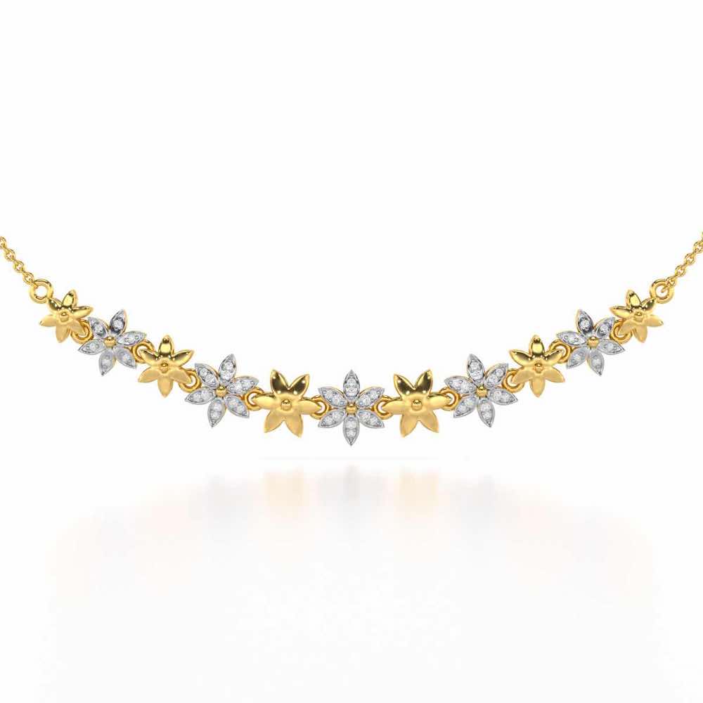 Bloom Dance Silver Necklace