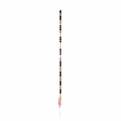 Bloom Virtue Silver Mangalsutra - Rose Gold - Image 4