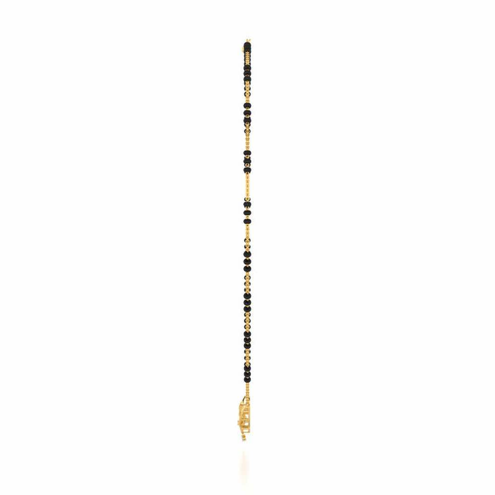 Bloom Virtue Silver Mangalsutra - Yellow Gold - Image 4