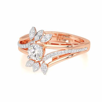 Bloom of Splendor Solitaire Ring - Rose Gold - Image 2