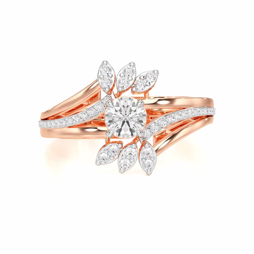Bloom of Splendor Solitaire Ring - Rose Gold - Image 4