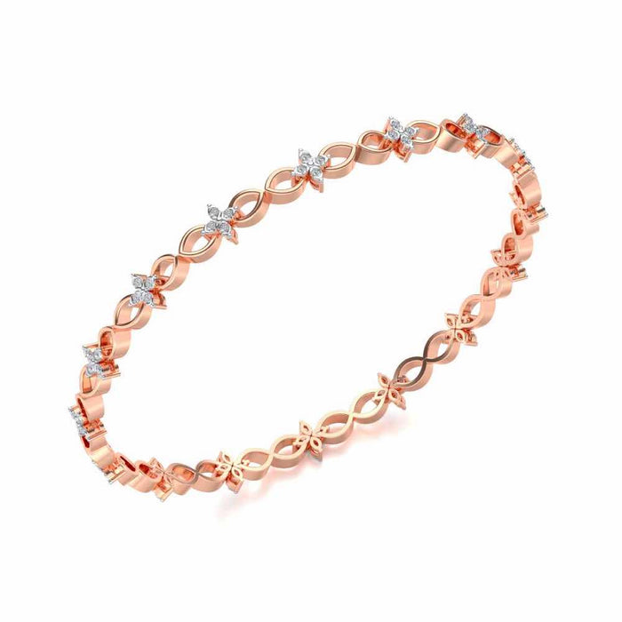 Blooming Flower Bangles - Rose Gold - Image 1