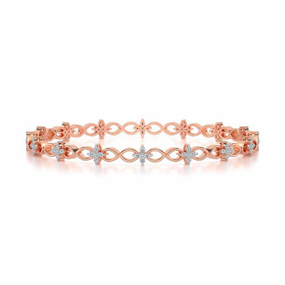 Blooming Flower Bangles - Rose Gold - Image 4