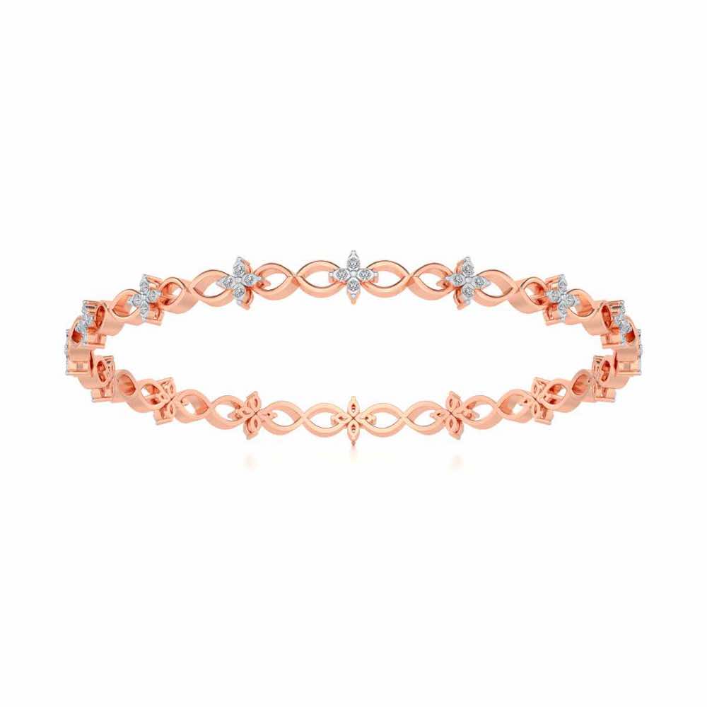 Blooming Flower Bangles - Rose Gold - Image 5