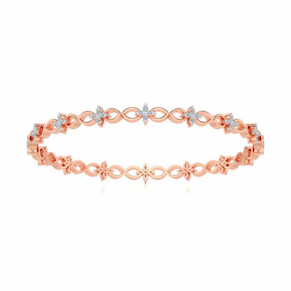 Blooming Flower Bangles - Rose Gold - Image 5