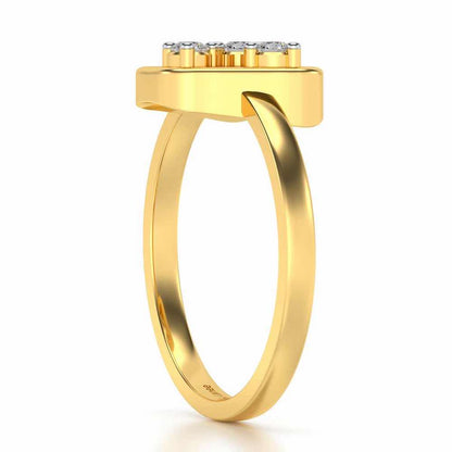 Blooming dale diamond Ring - Yellow Gold - Image 4