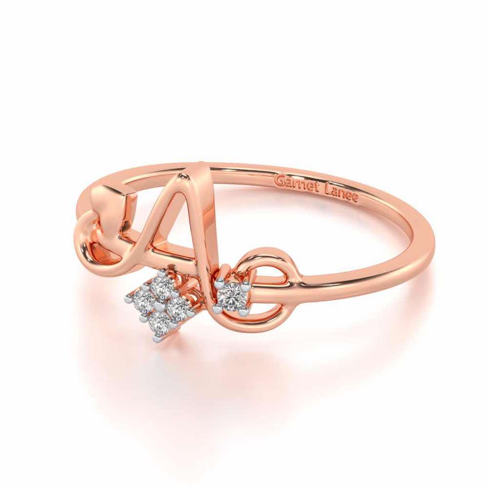 Blossom A Silver Ring - Rose Gold - Image 2