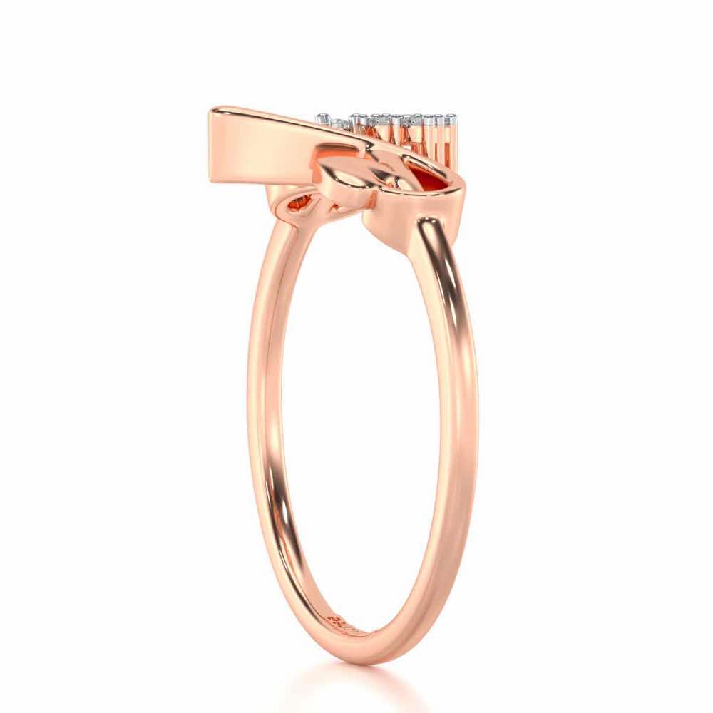 Blossom A Silver Ring - Rose Gold - Image 3