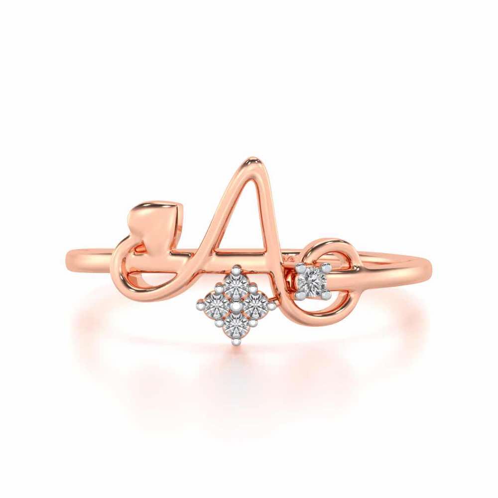 Blossom A Silver Ring - Rose Gold - Image 4