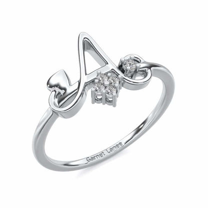 Blossom A Silver Ring - White Gold - Image 1