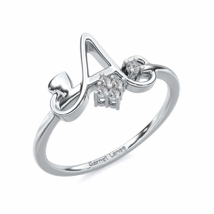 Blossom A Silver Ring - White Gold - Image 1