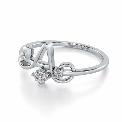 Blossom A Silver Ring - White Gold - Image 2
