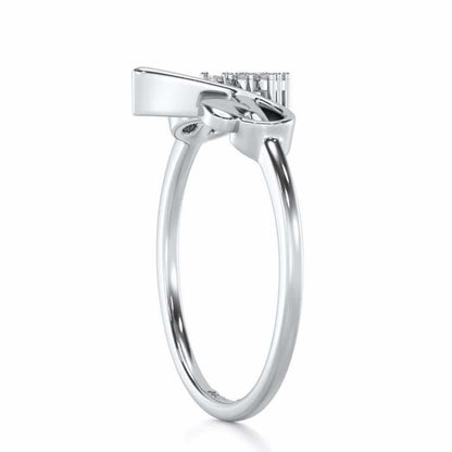 Blossom A Silver Ring - White Gold - Image 3