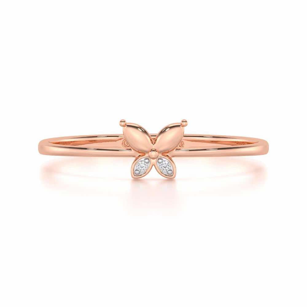 Blossoming Charm Silver Ring - Rose Gold - Image 4