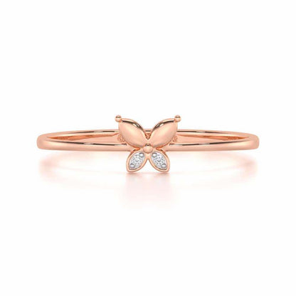 Blossoming Charm Silver Ring - Rose Gold - Image 4
