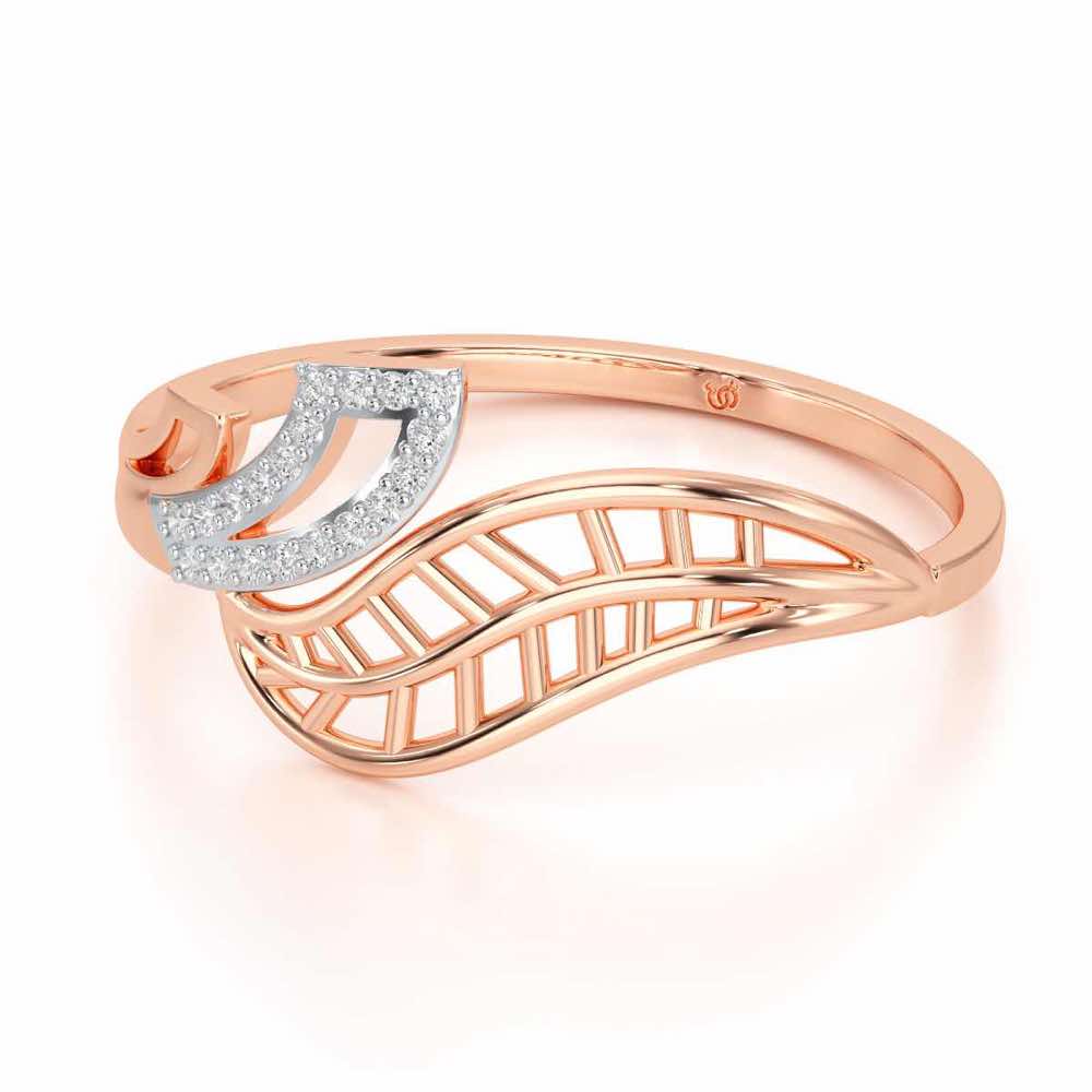 Blushing Beauty Silver Ring - Rose Gold - Image 2