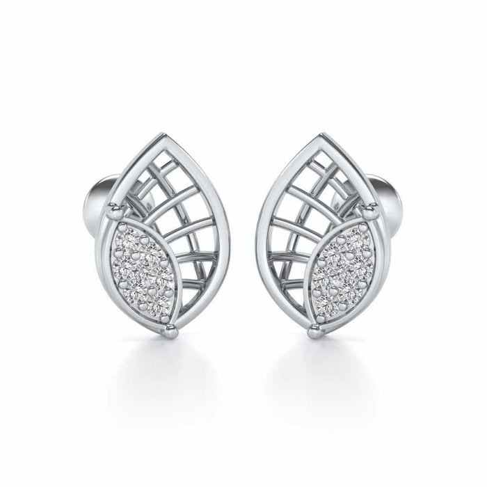 Bourgeon Maile Silver Studs - White Gold - Image 1