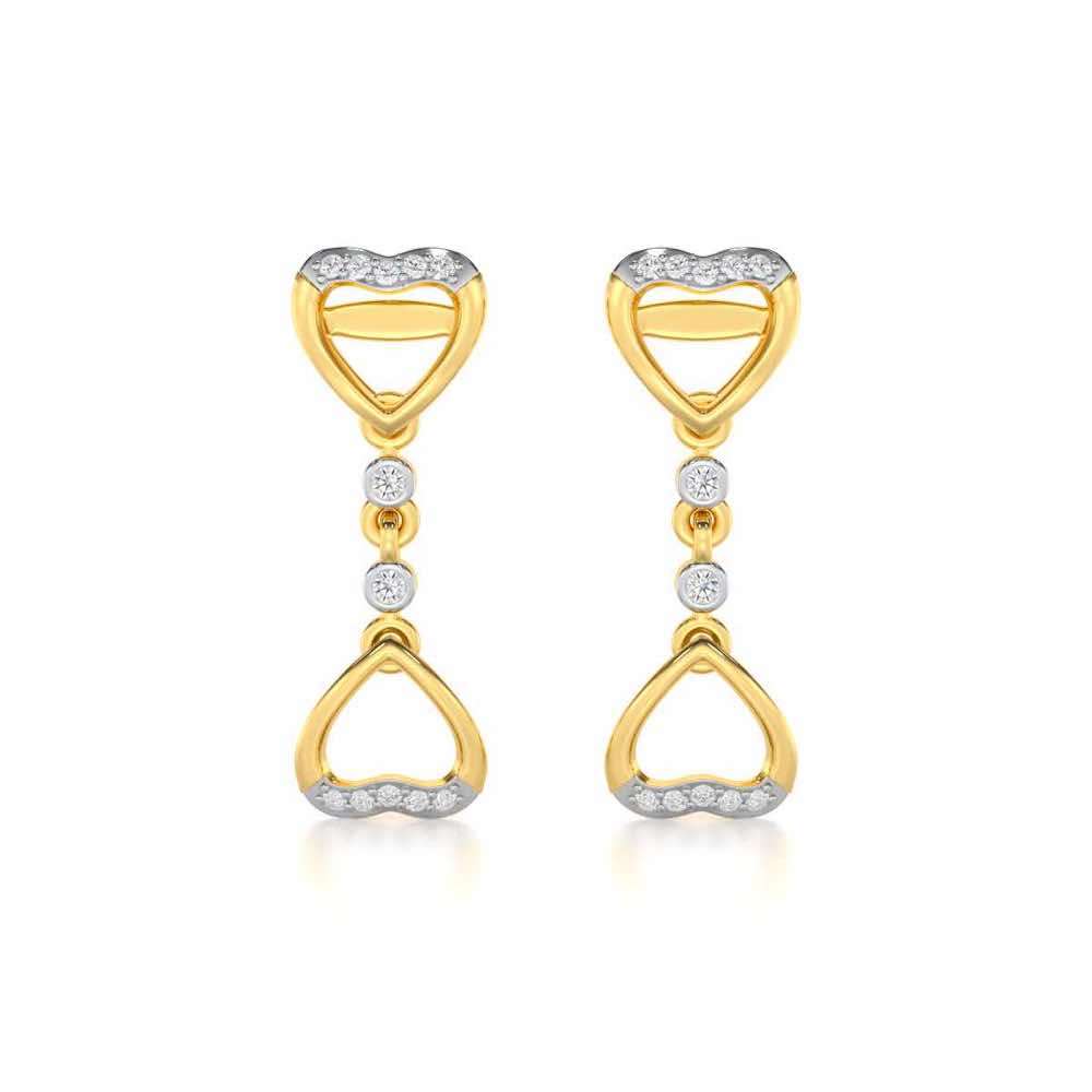 Bow Culture Silver Earrings - Yellow Gold - Image 1