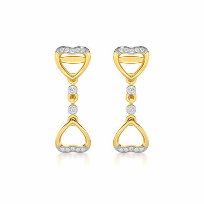 Bow Culture Silver Earrings - Yellow Gold - Image 1