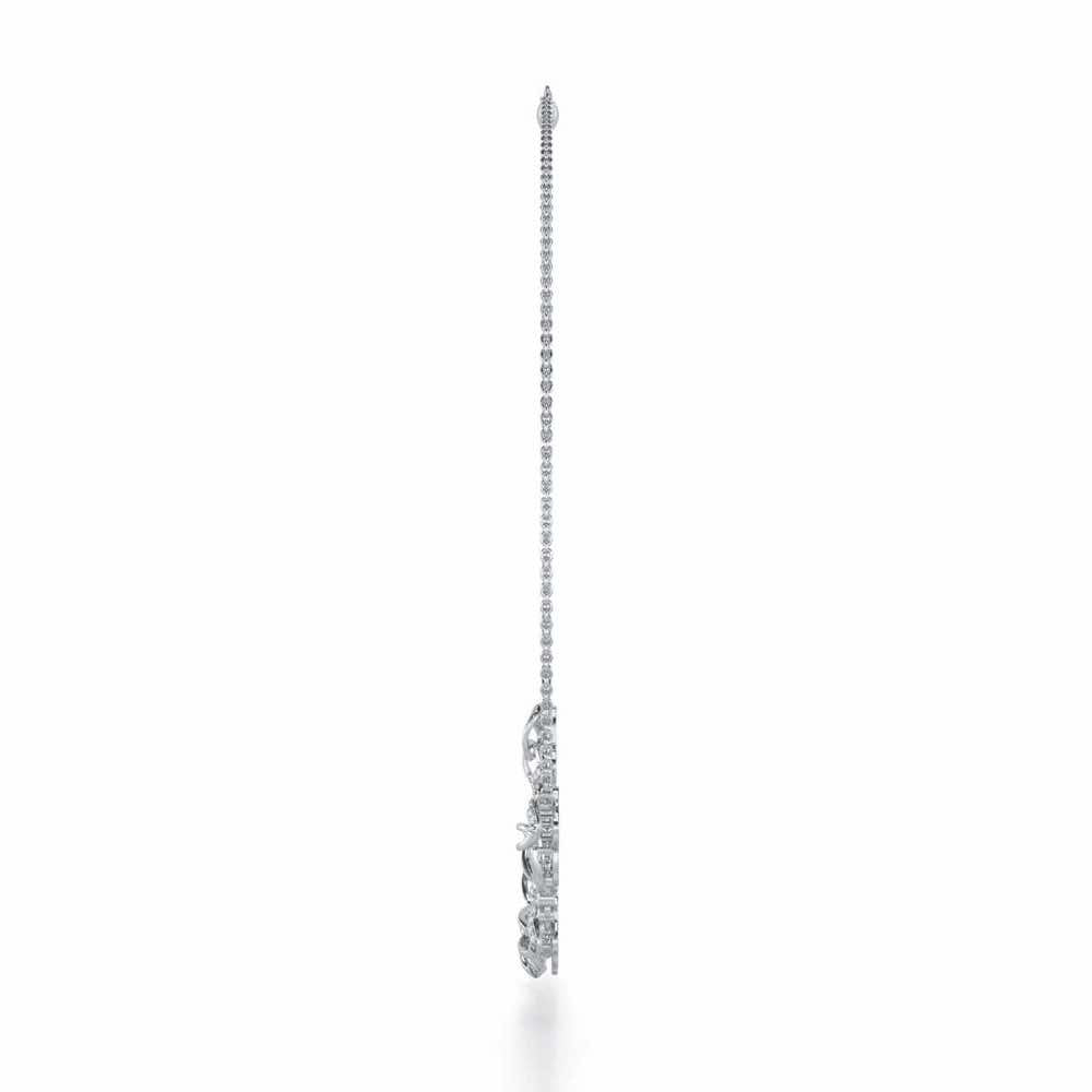 Bow Culture Silver Necklace - White Gold - Image 4