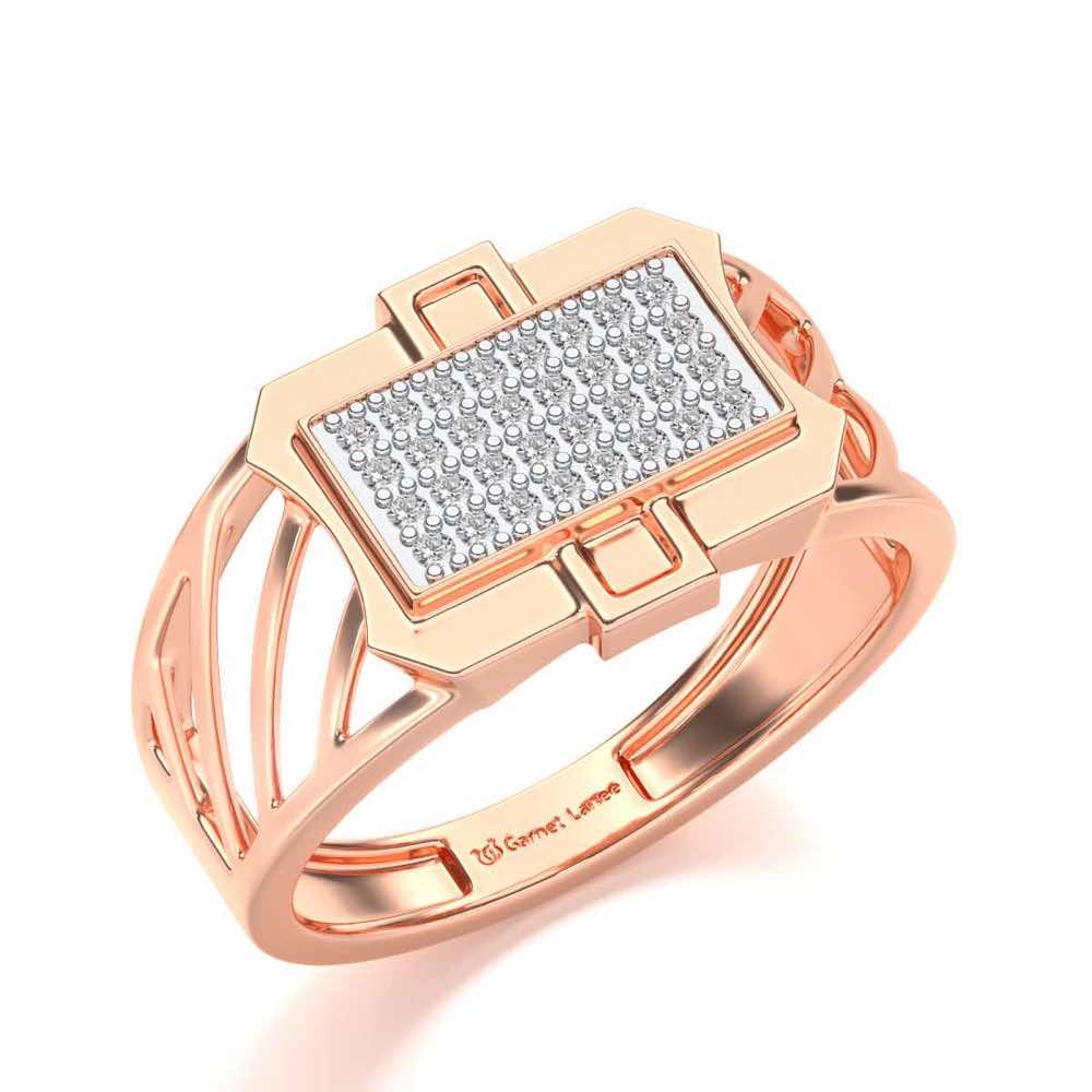 BraveHeart Silver Ring For Men - Rose Gold - Image 1