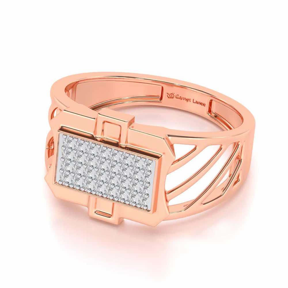 BraveHeart Silver Ring For Men - Rose Gold - Image 2