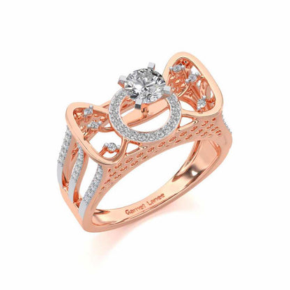 Brihasi Solitaire Ring - Rose Gold - Image 1