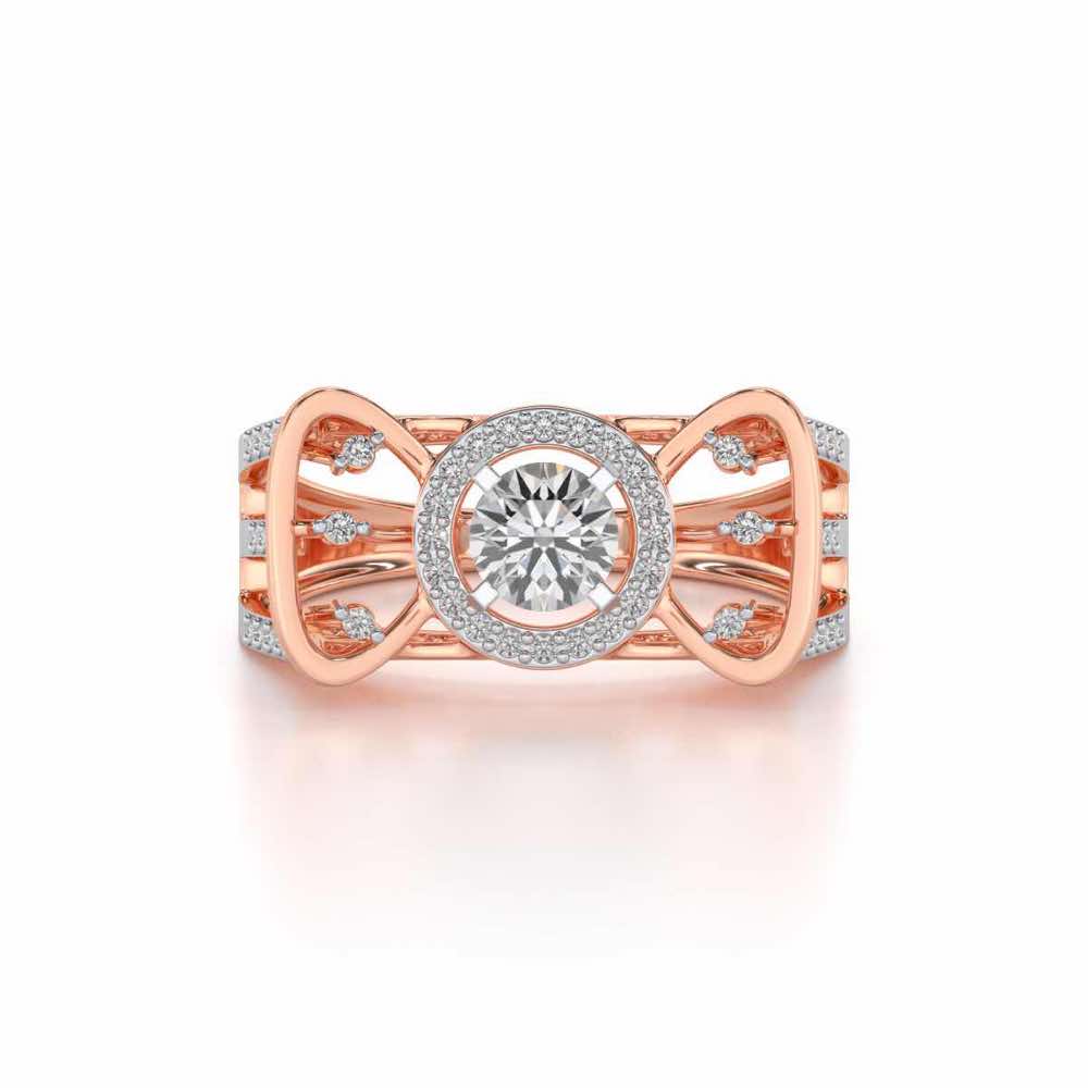 Brihasi Solitaire Ring - Rose Gold - Image 4
