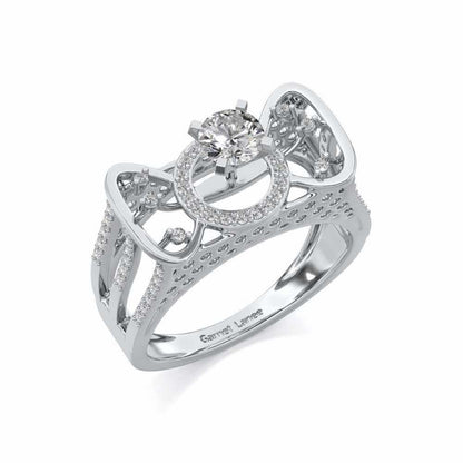 Brihasi Solitaire Ring - White Gold - Image 1