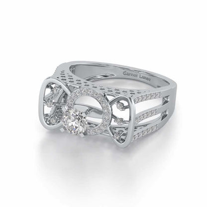 Brihasi Solitaire Ring - White Gold - Image 2