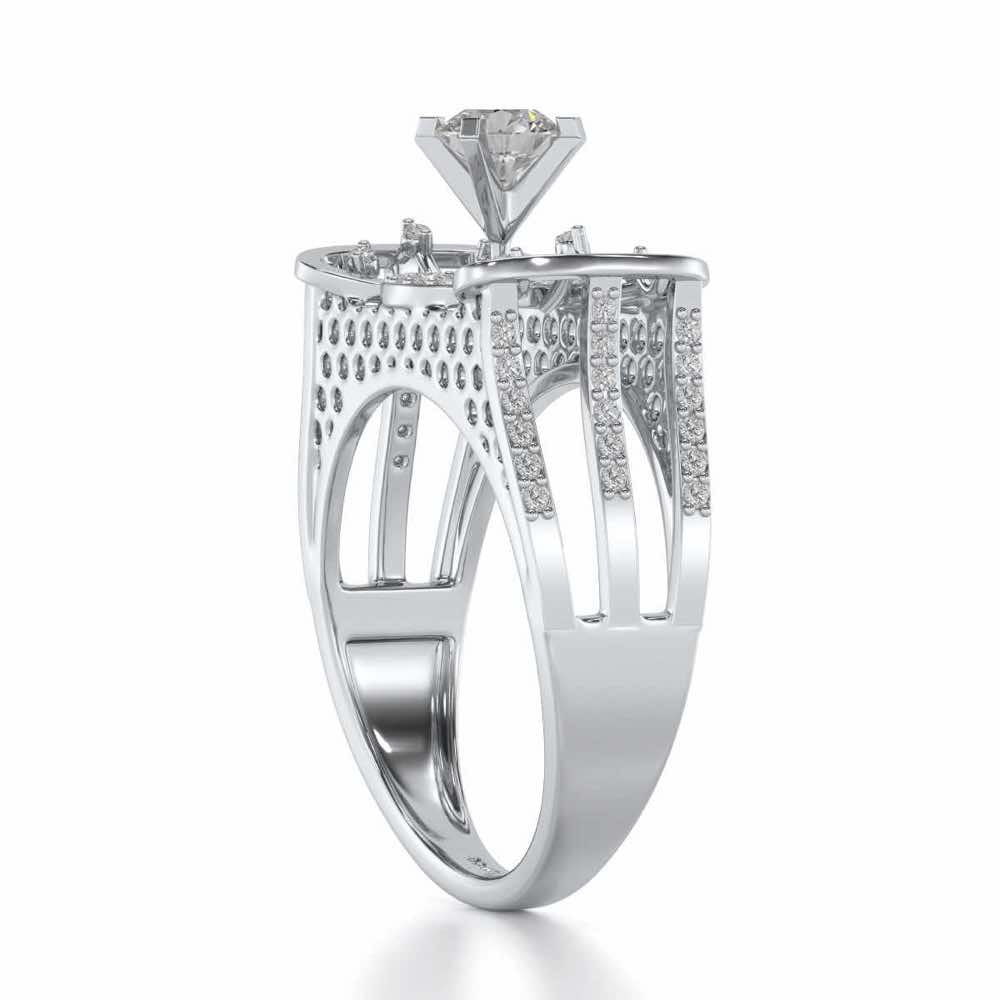 Brihasi Solitaire Ring - White Gold - Image 3