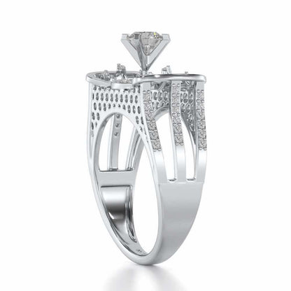 Brihasi Solitaire Ring - White Gold - Image 3
