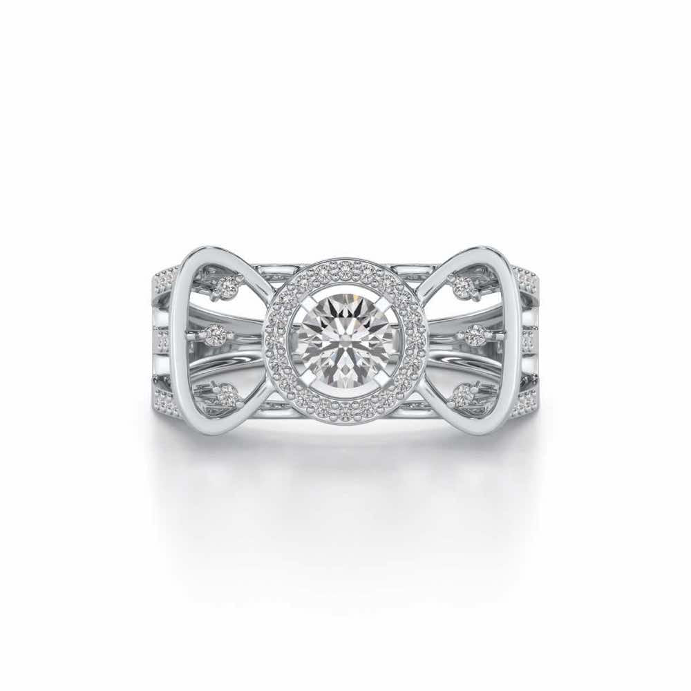 Brihasi Solitaire Ring - White Gold - Image 4