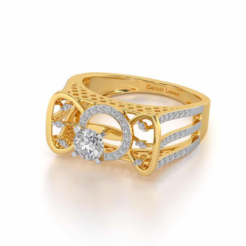 Brihasi Solitaire Ring - Yellow Gold - Image 2
