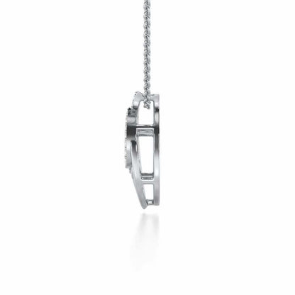 Brilliance Silver Pendant - White Gold - Image 4