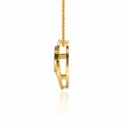 Brilliance Silver Pendant - Yellow Gold - Image 4