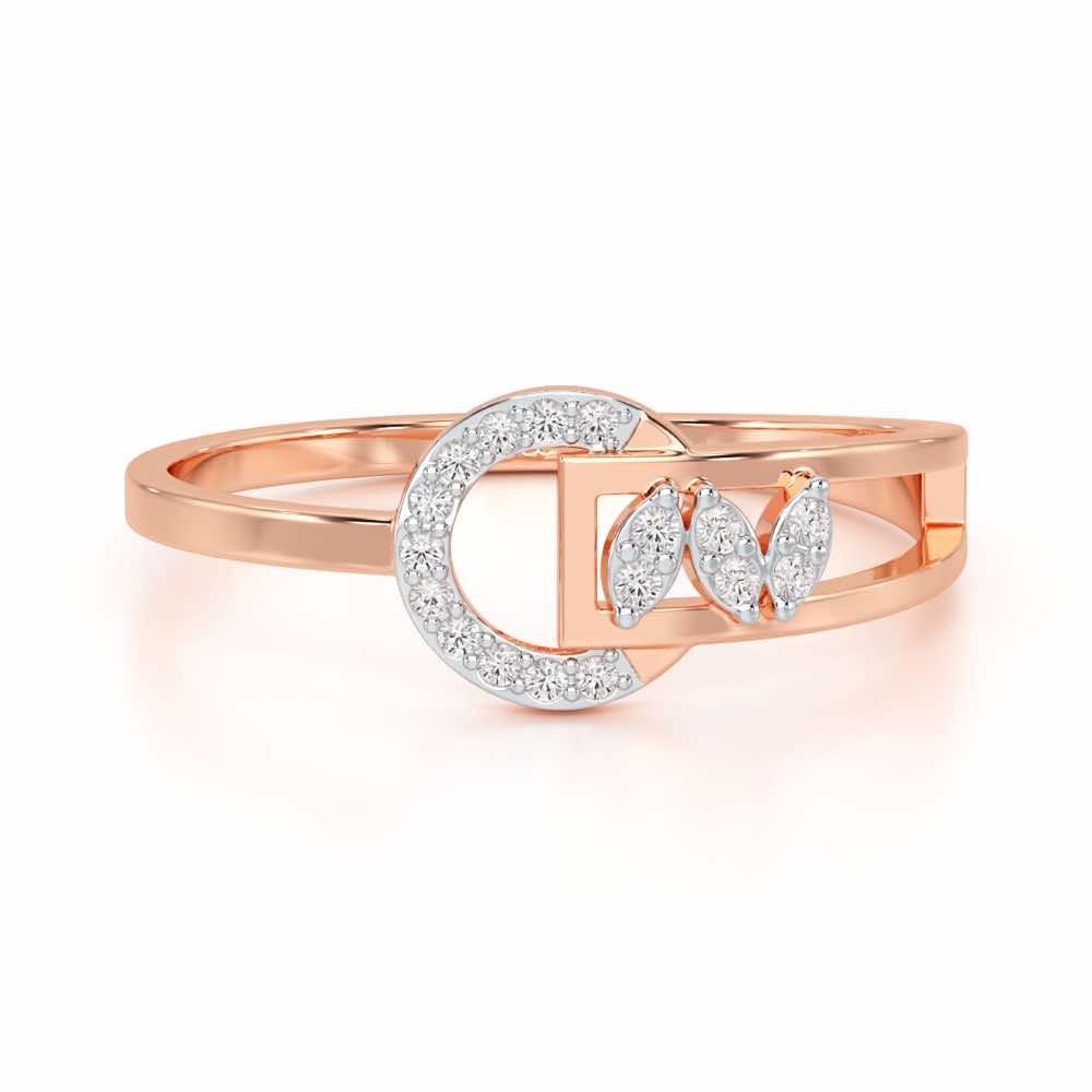 Brilliance Luxe Silver Ring - Rose Gold - Image 4