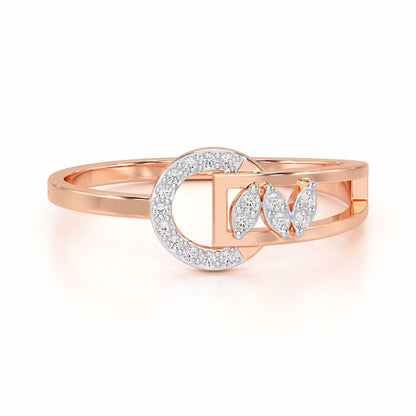 Brilliance Luxe Silver Ring - Rose Gold - Image 4