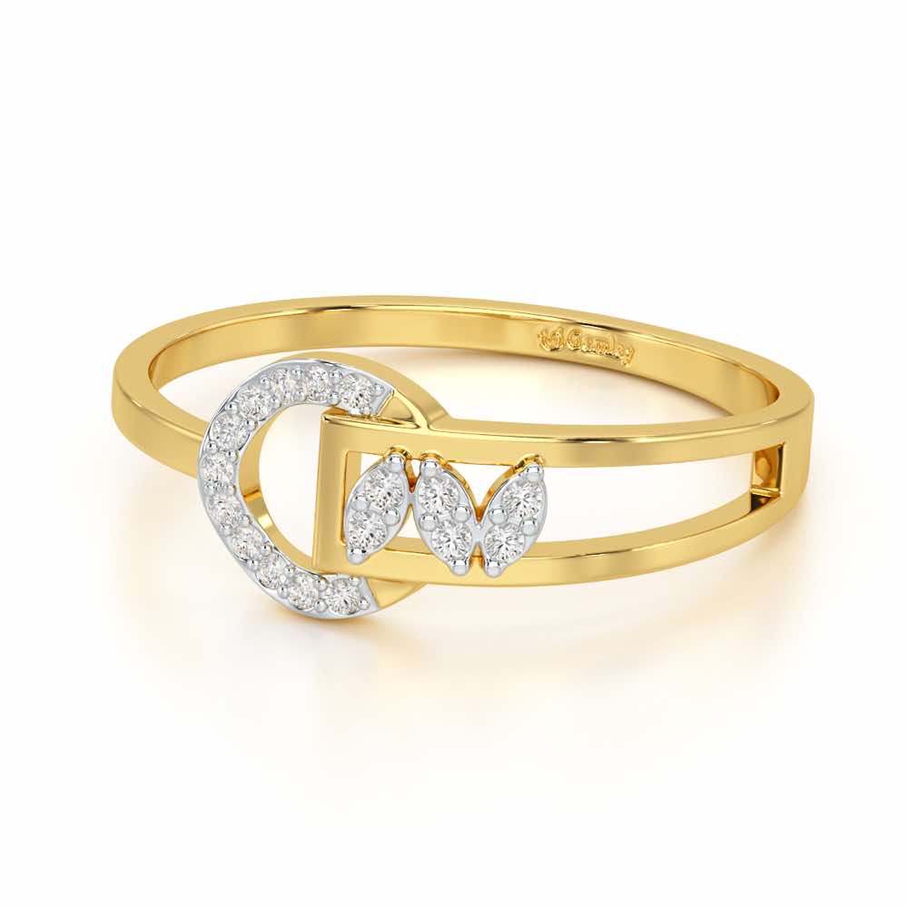 Brilliance Luxe Silver Ring - Yellow Gold - Image 2