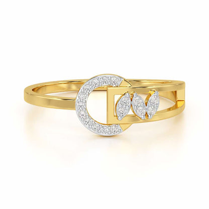 Brilliance Luxe Silver Ring - Yellow Gold - Image 4