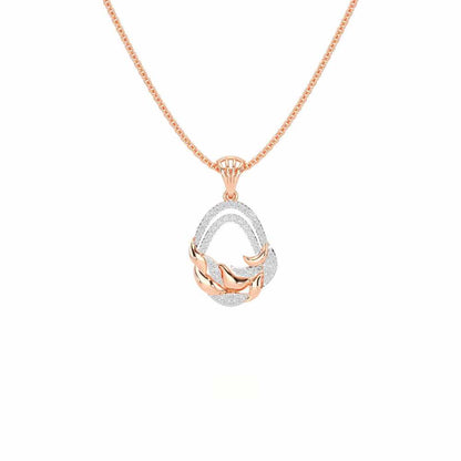 Brilliant Aurora Silver Pendant - Rose Gold - Image 1